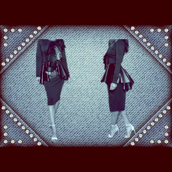 The Sophie Statement Peplum Dress - Picture 1 of 6